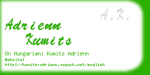 adrienn kumits business card